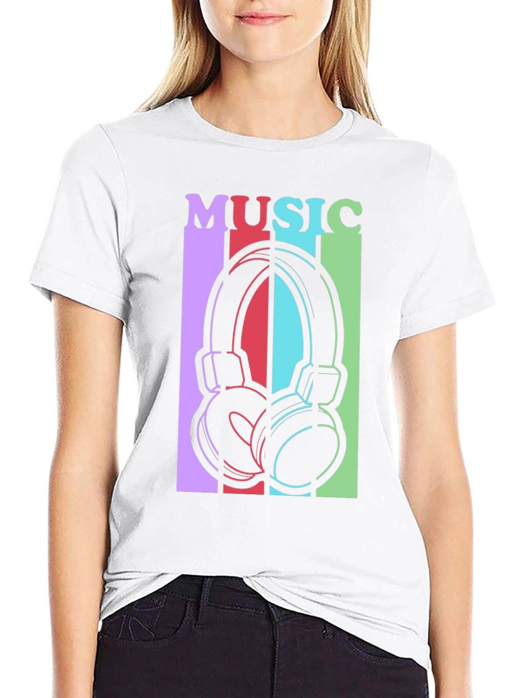 Music Headphones Graphic Tee - Stylish Unisex T-Shirt