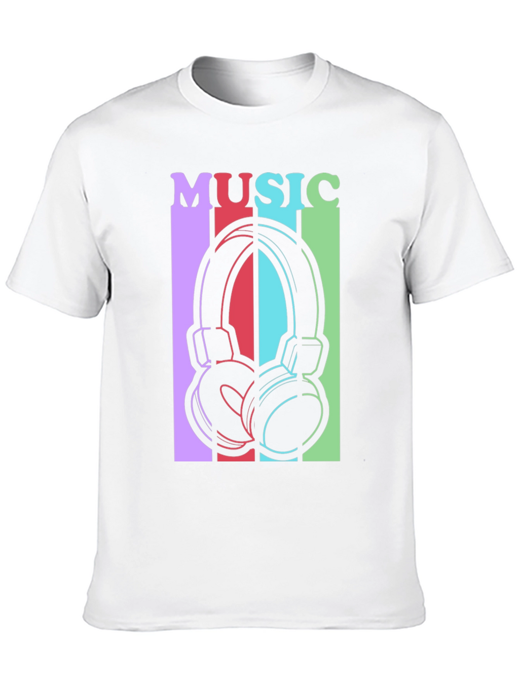 Music Headphones Graphic Tee - Stylish Unisex T-Shirt