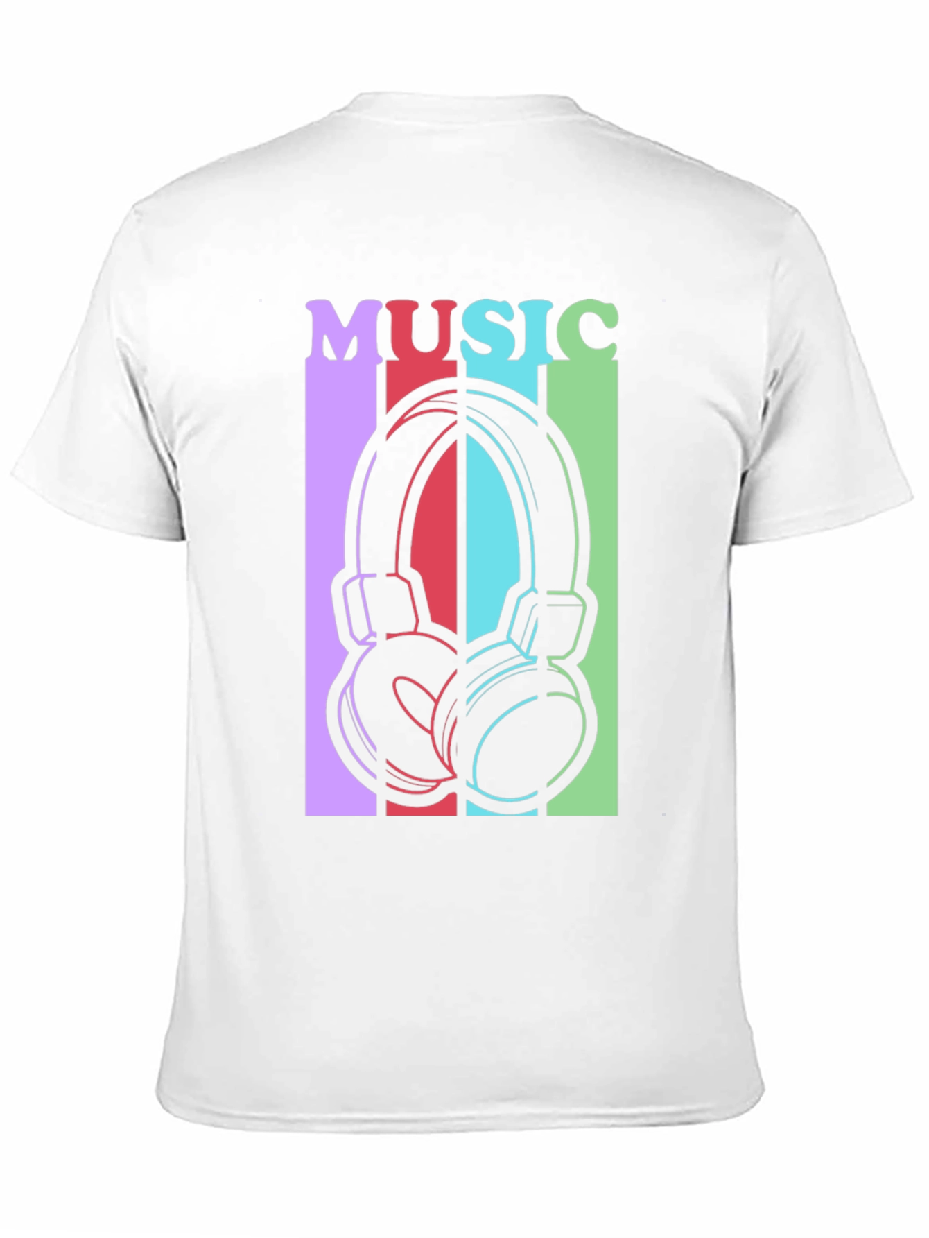 Music Headphones Graphic Tee - Stylish Unisex T-Shirt