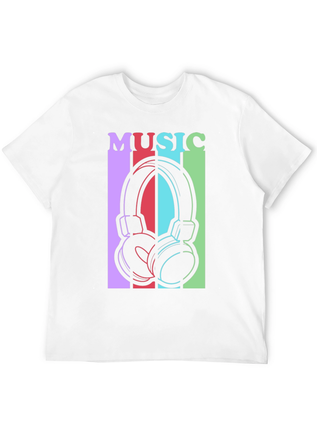 Music Headphones Graphic Tee - Stylish Unisex T-Shirt