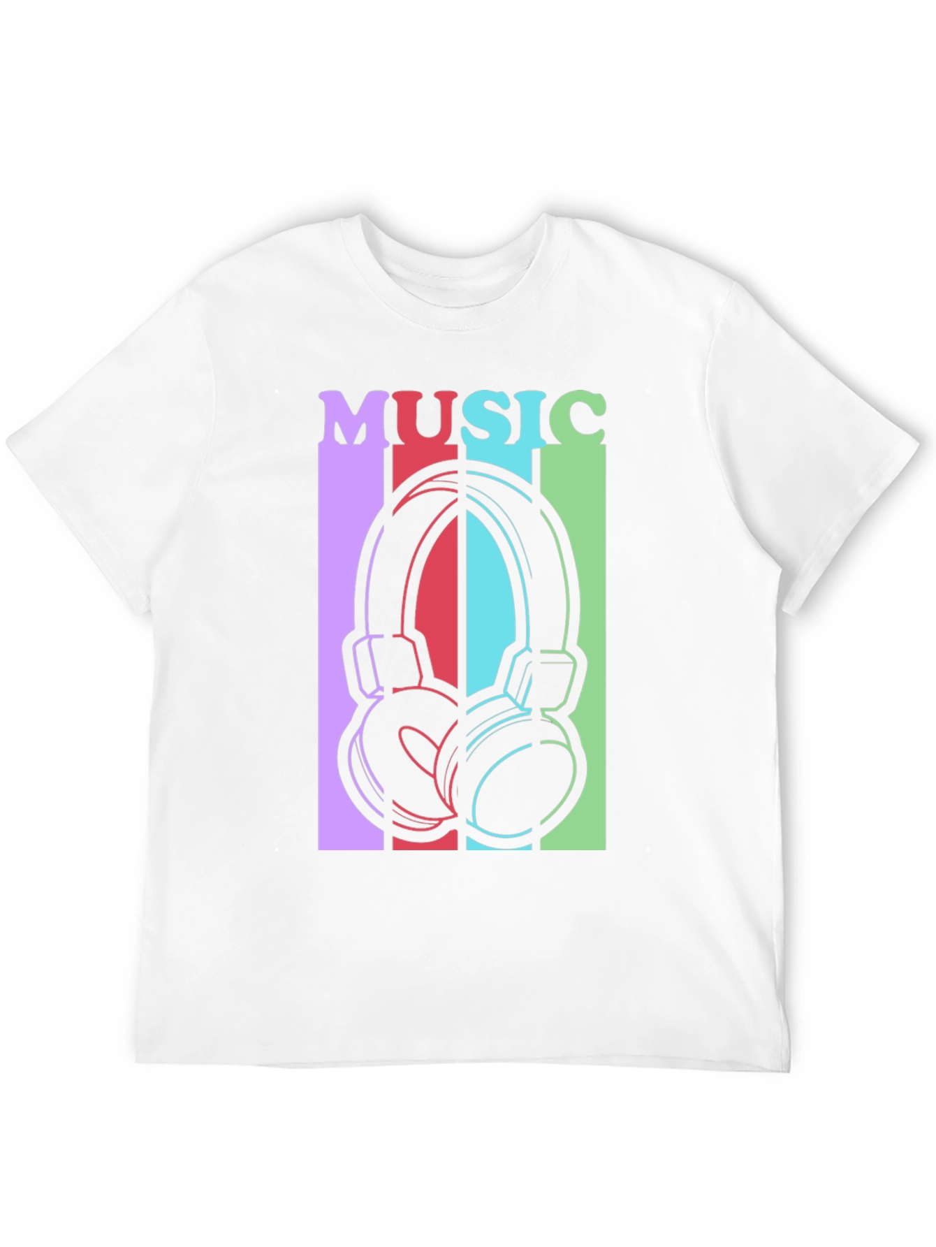 Music Headphones Graphic Tee - Stylish Unisex T-Shirt