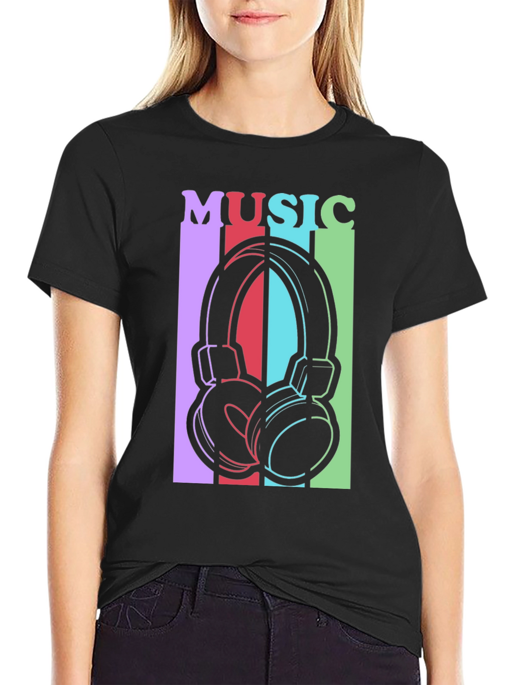 Music Headphones Graphic Tee - Stylish Unisex T-Shirt