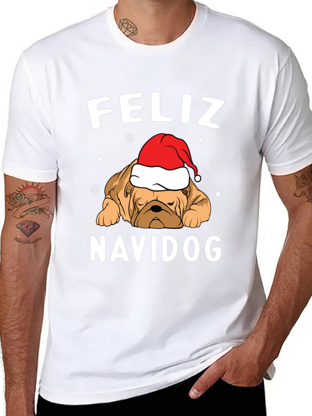 Feliz Navidog T-Shirt - Christmas Dog Tee