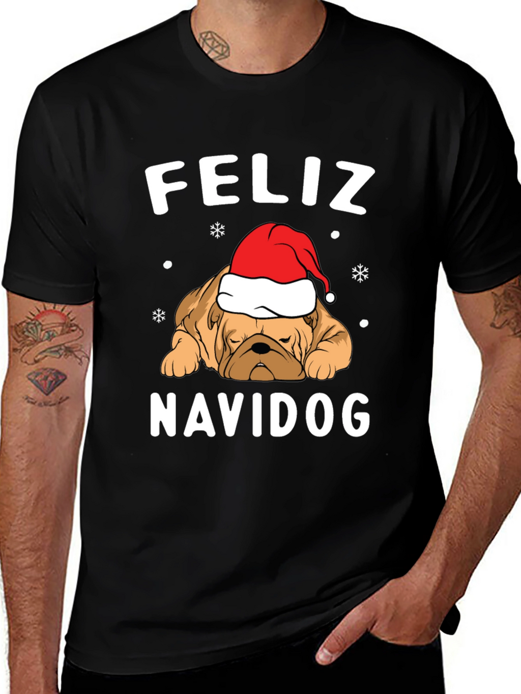 Feliz Navidog T-Shirt - Christmas Dog Tee