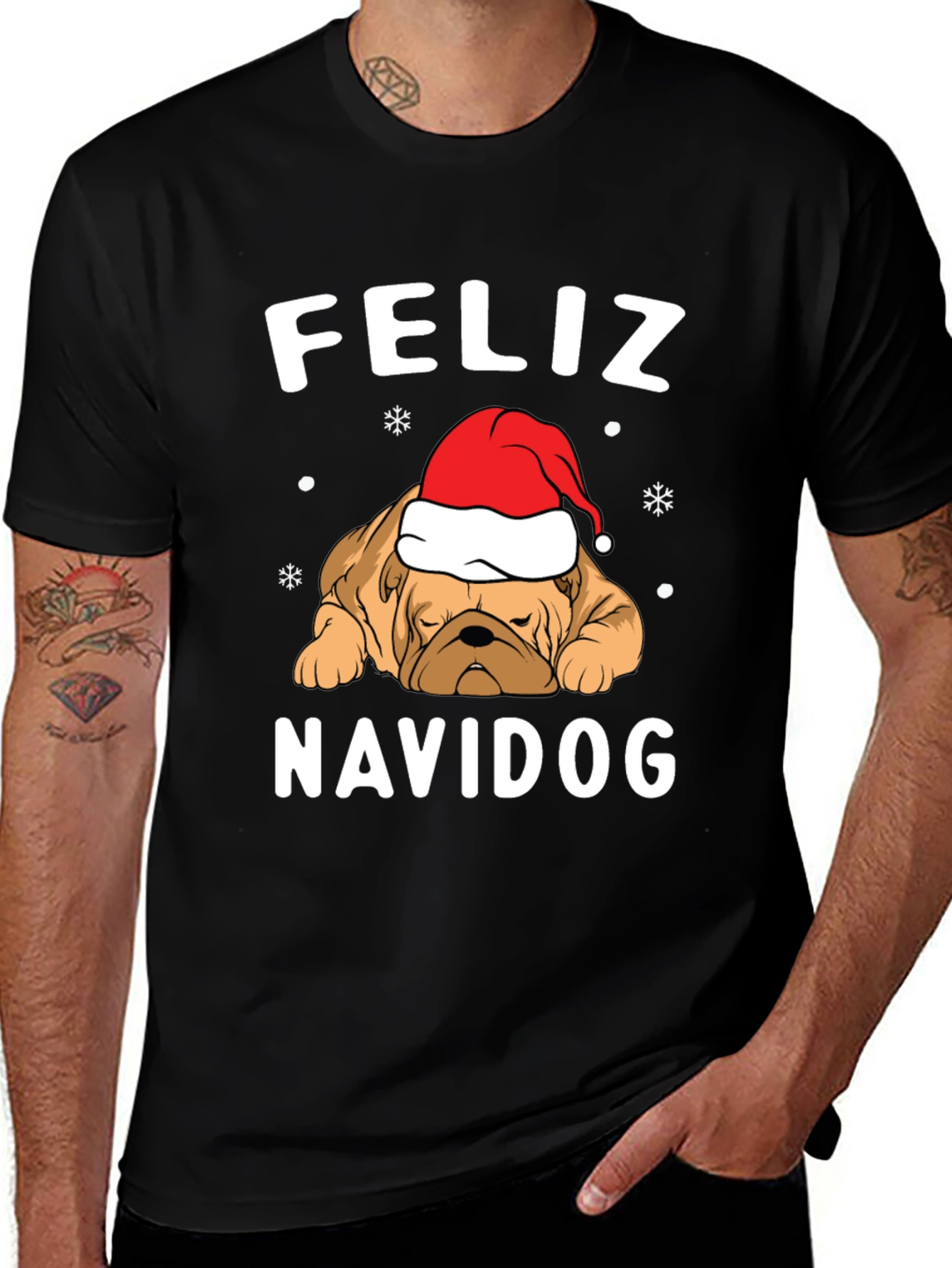 Feliz Navidog T-Shirt - Christmas Dog Tee