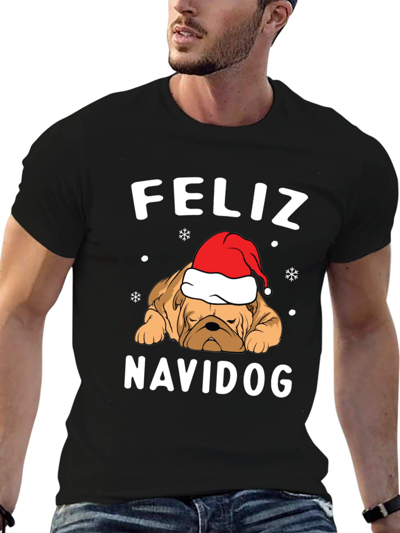 Feliz Navidog T-Shirt - Christmas Dog Tee