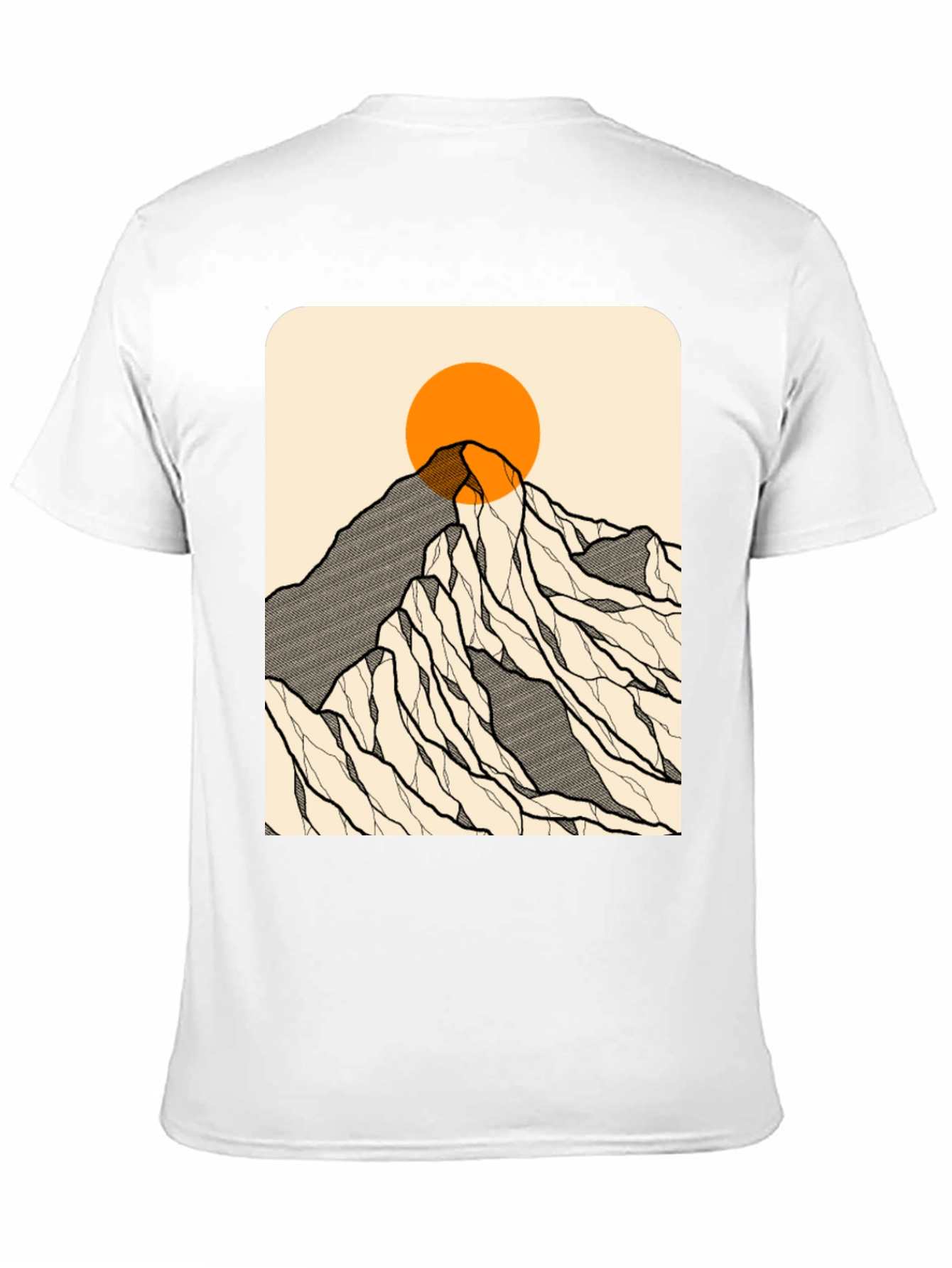 Mountain Peak Graphic Tee - Black