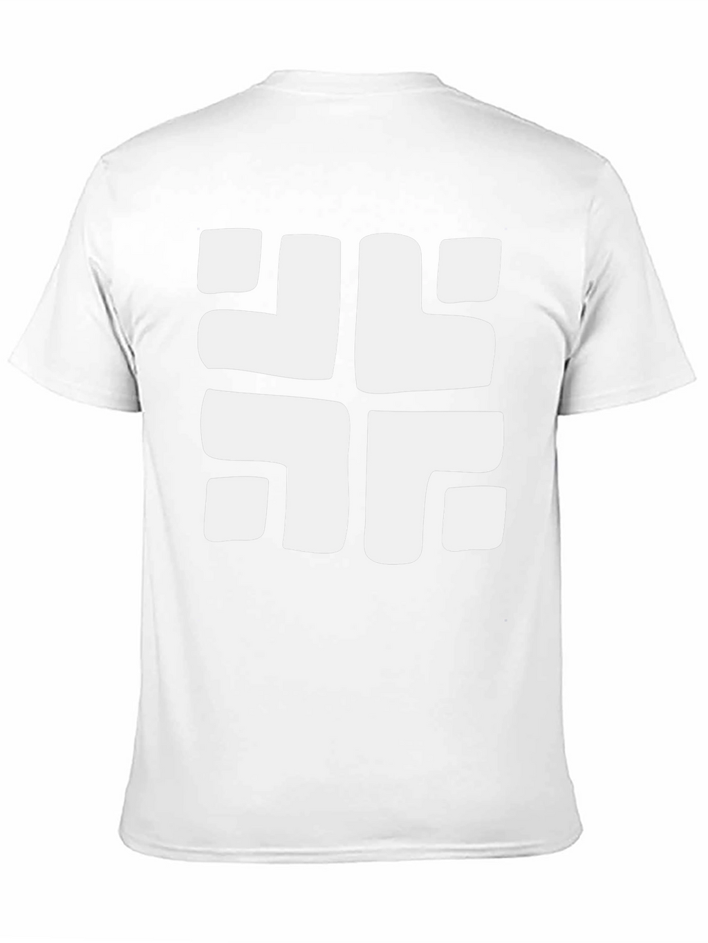 Geometric Pattern Tee - Bold Black Casual Top