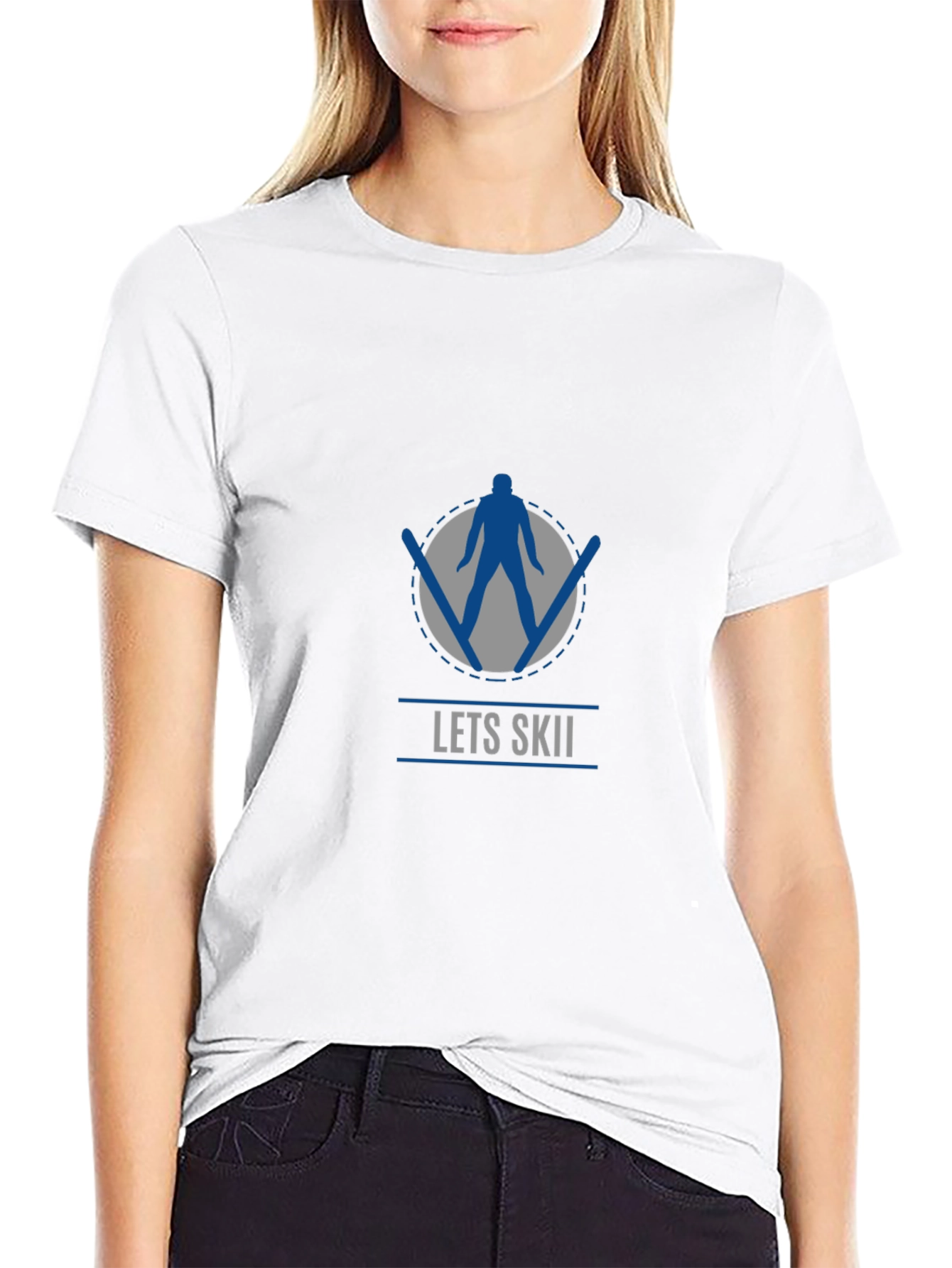 Lets Skii Graphic T-Shirt
