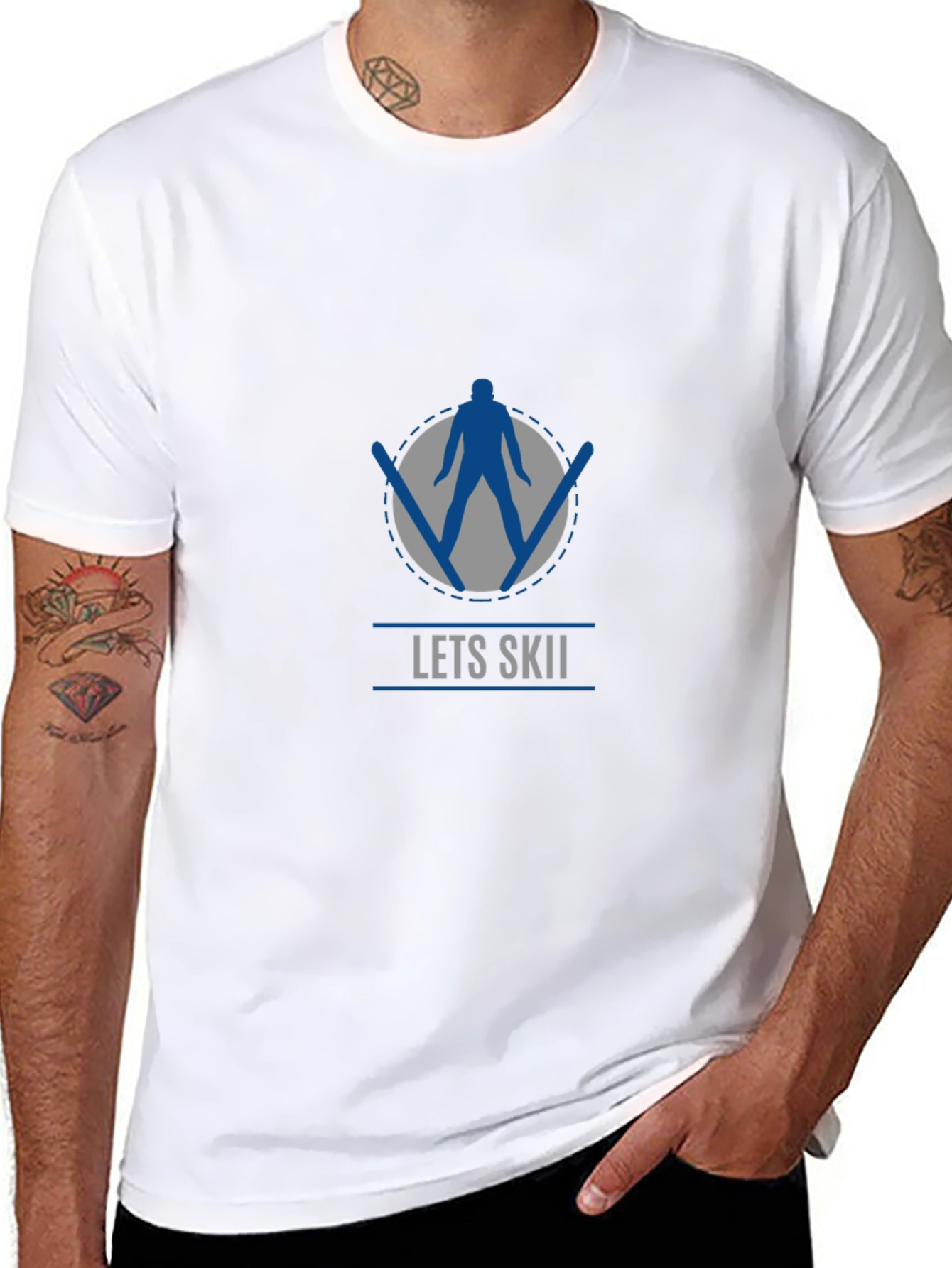 Lets Skii Graphic T-Shirt
