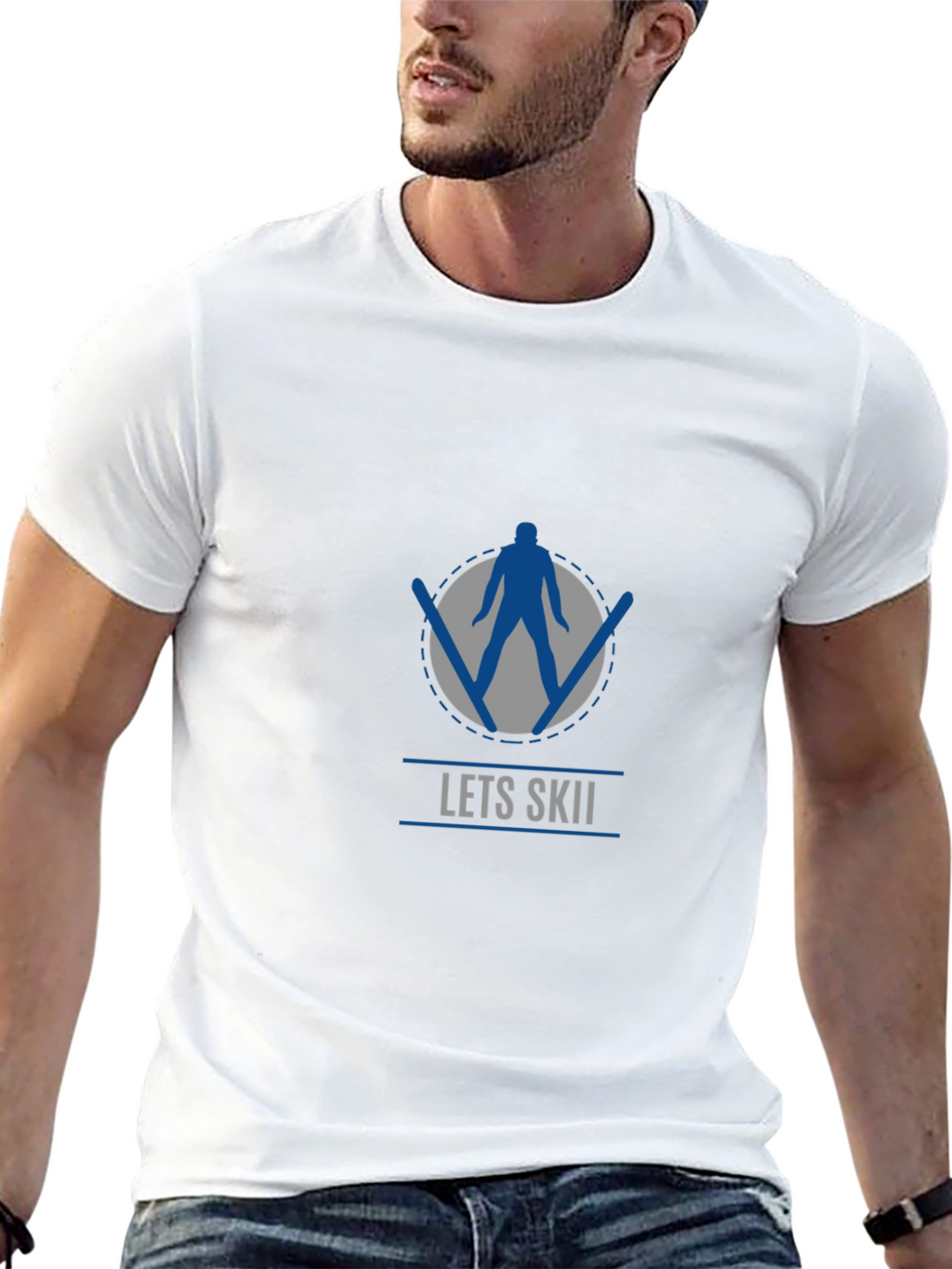 Lets Skii Graphic T-Shirt