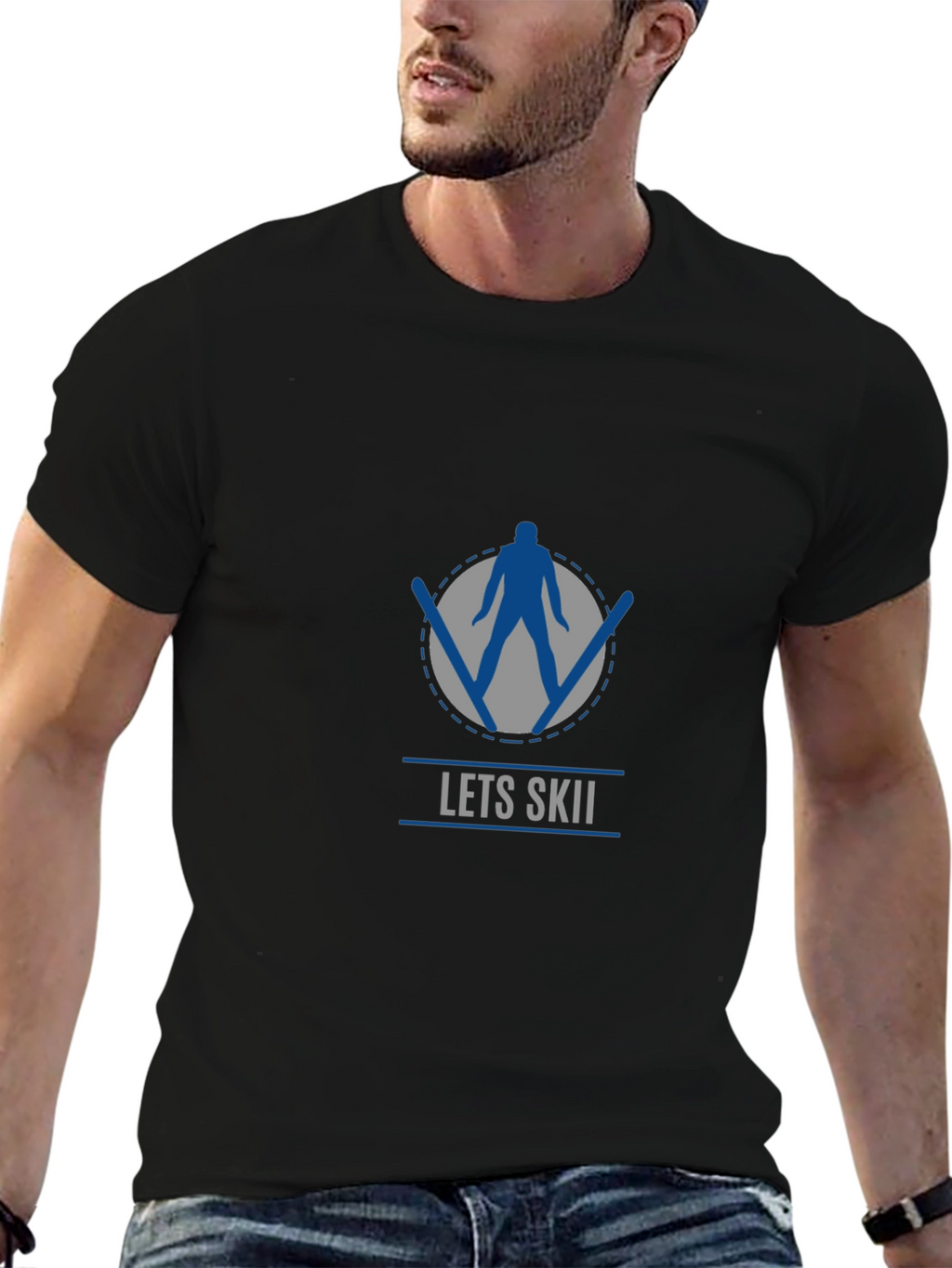 Lets Skii Graphic T-Shirt