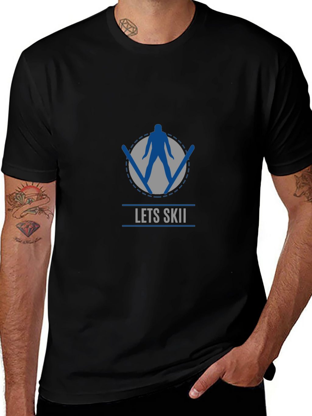 Lets Skii Graphic T-Shirt