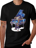 Grand Piano Graphic Tee - Musician Style