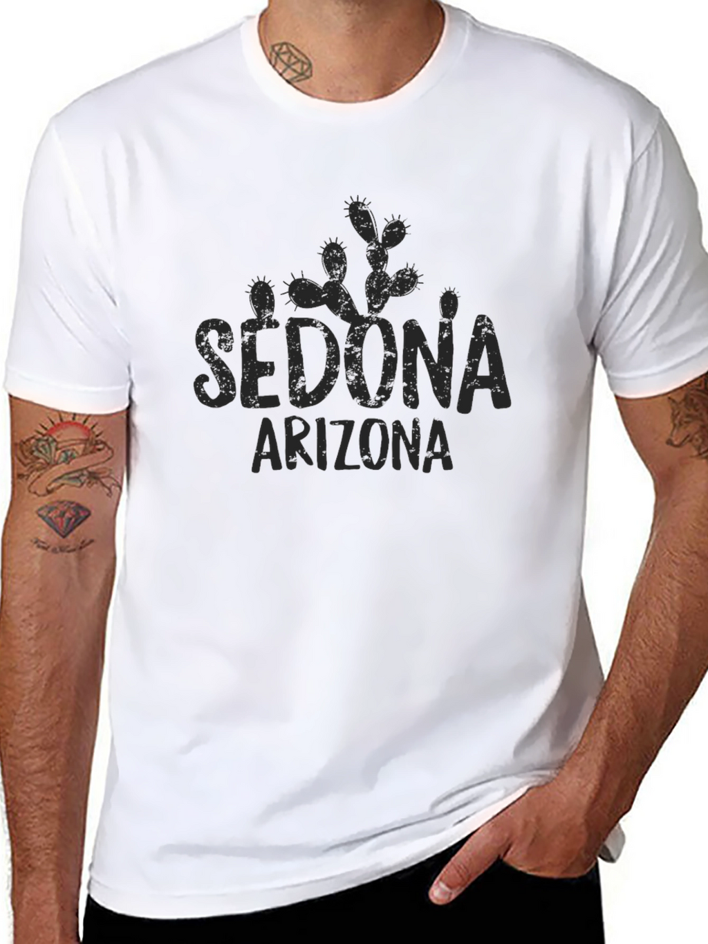 Sedona Arizona Mens Black T-Shirt