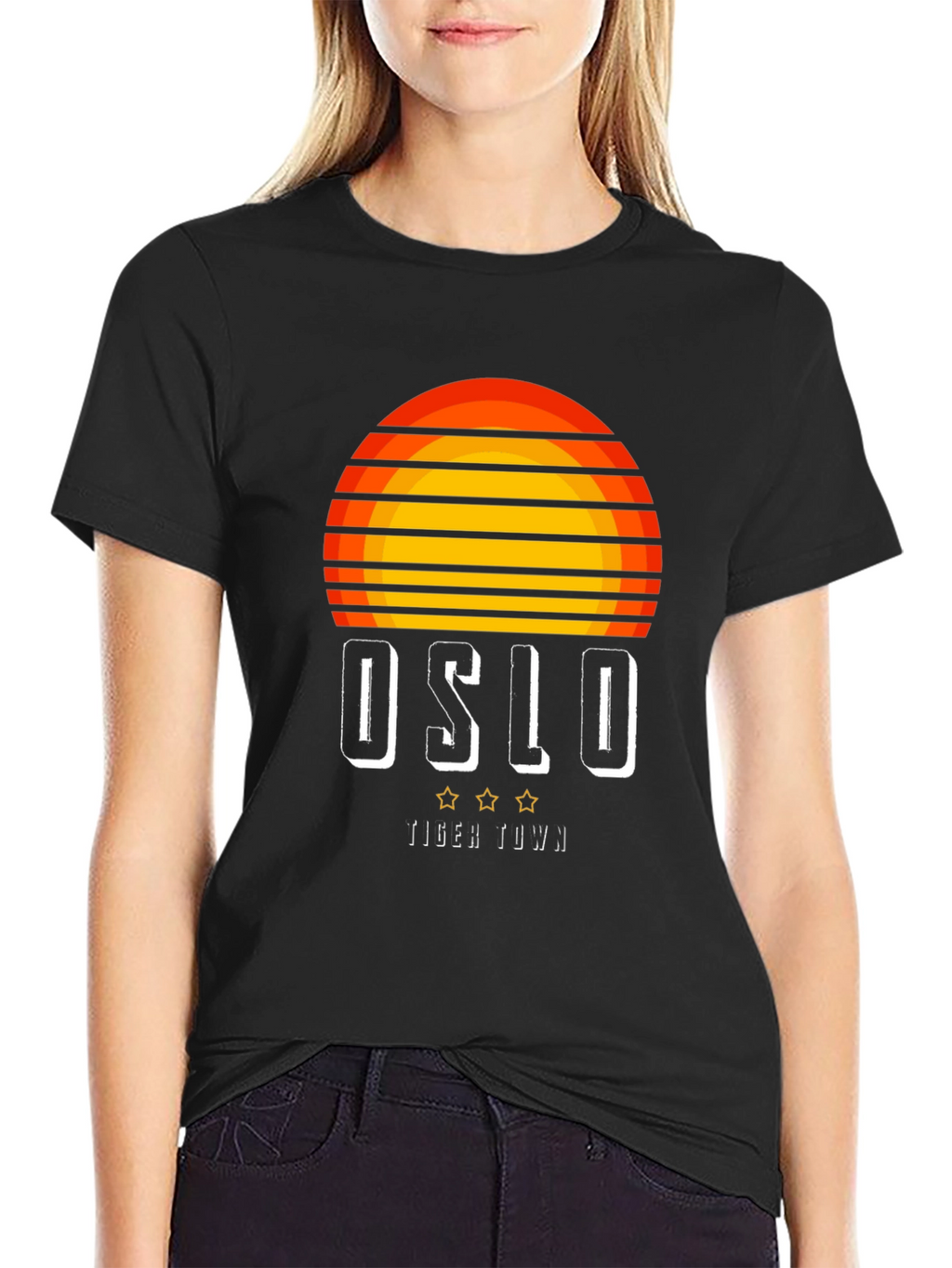 Oslo Tiger Town Retro Graphic T-Shirt