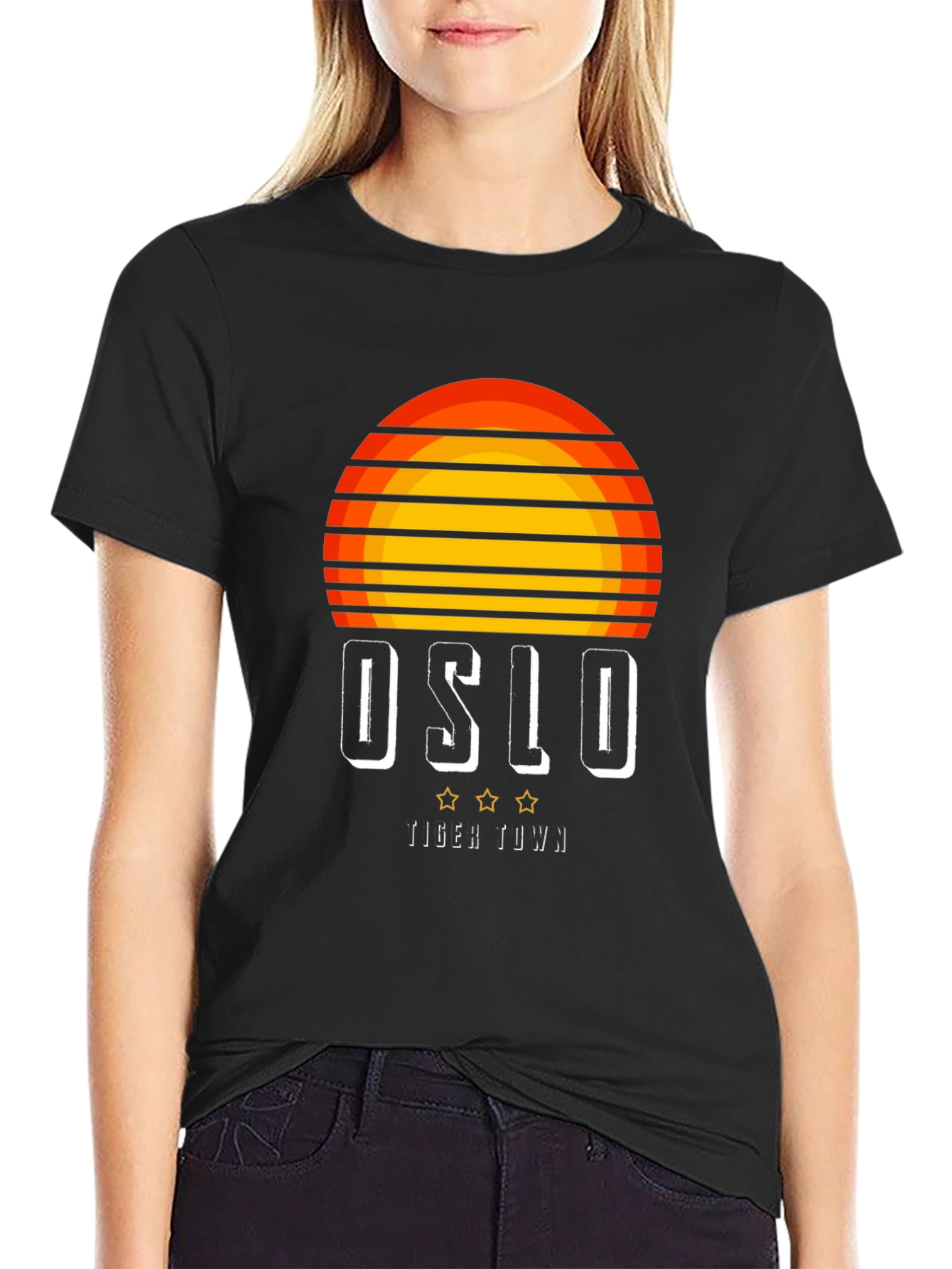 Oslo Tiger Town Retro Graphic T-Shirt