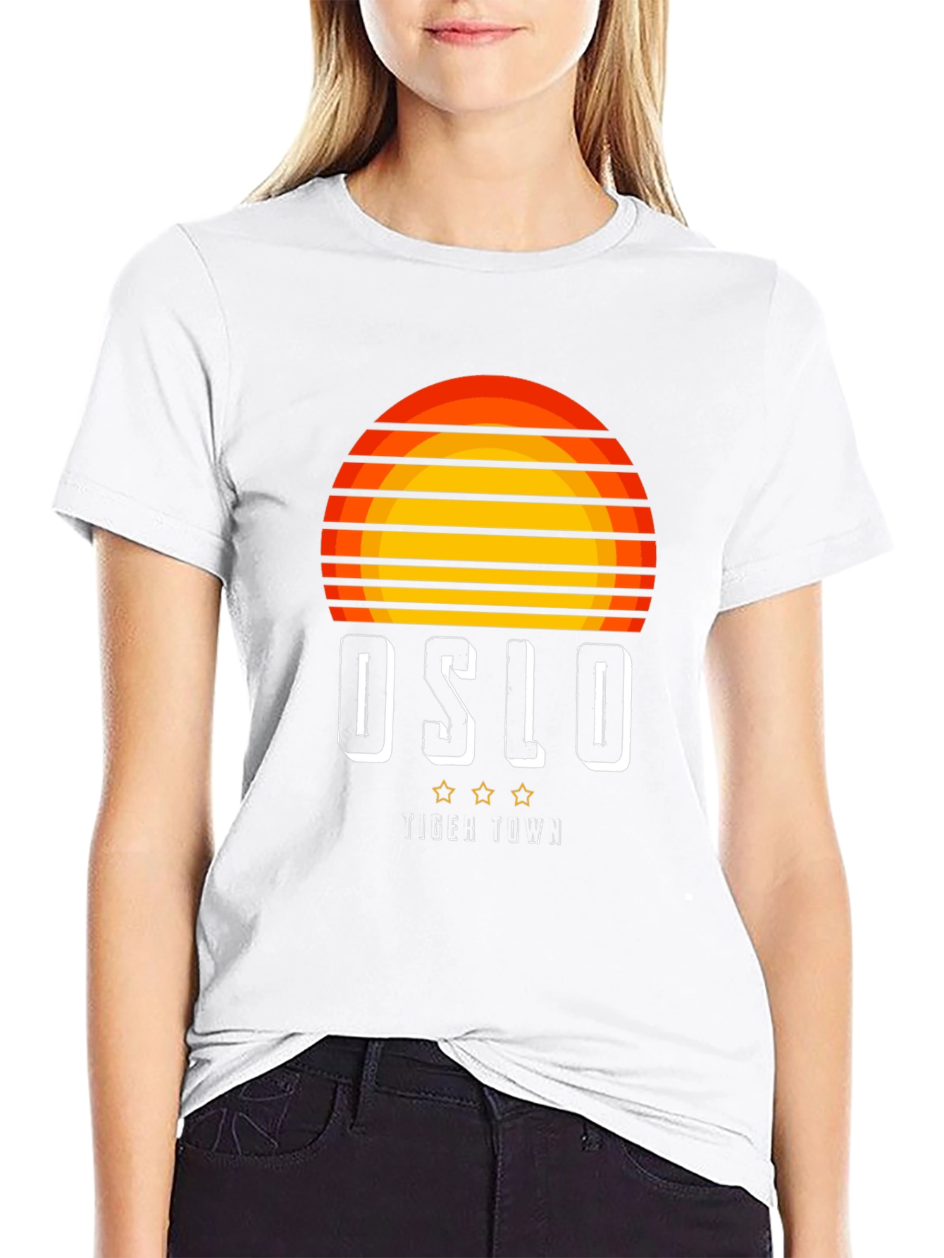 Oslo Tiger Town Retro Graphic T-Shirt