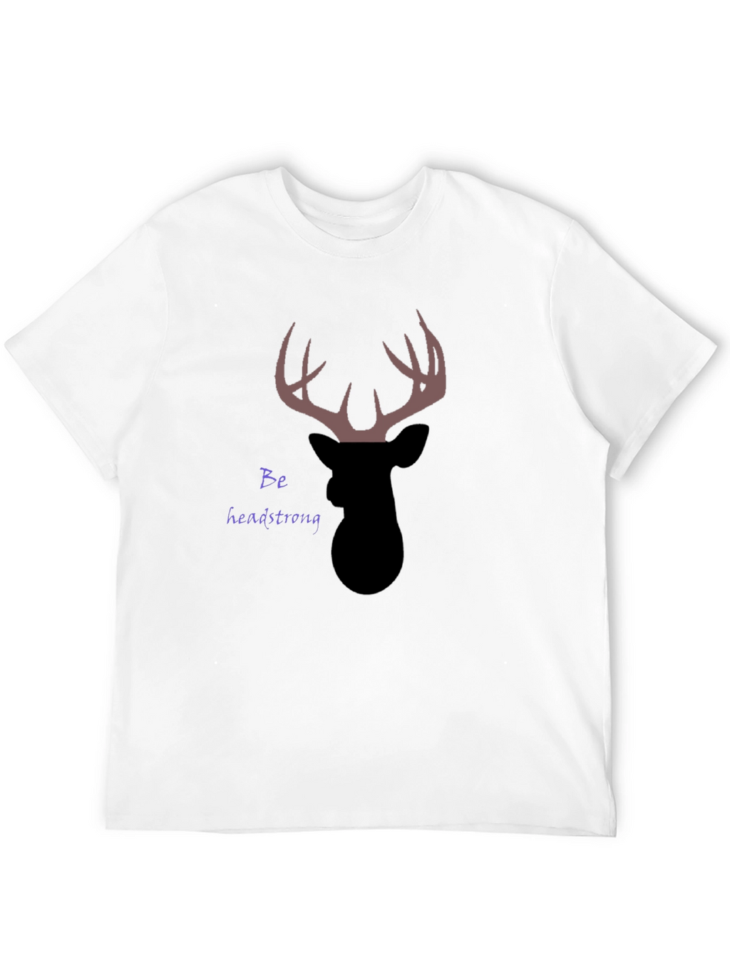 Headstrong Deer Graphic T-Shirt - Black