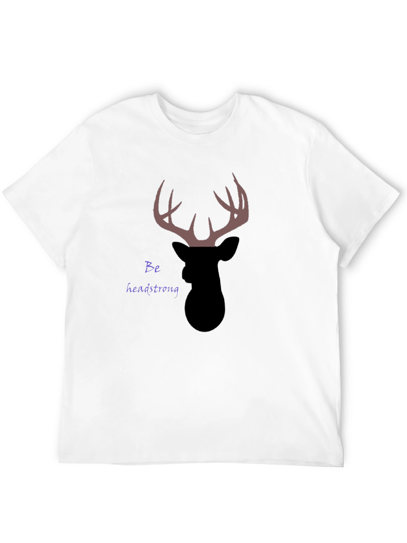 Headstrong Deer Graphic T-Shirt - Black
