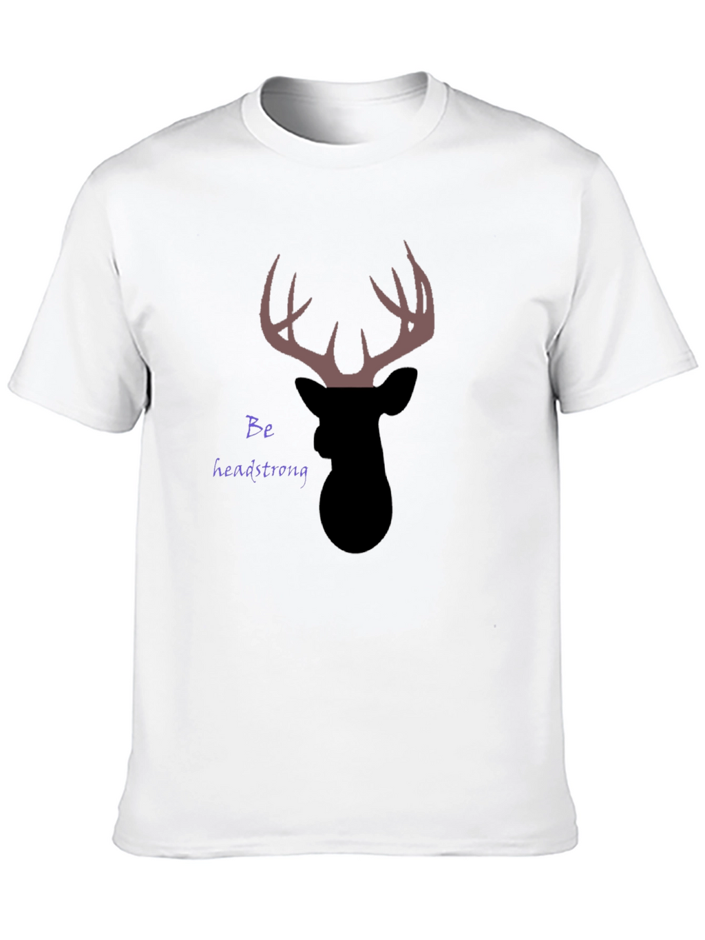 Headstrong Deer Graphic T-Shirt - Black