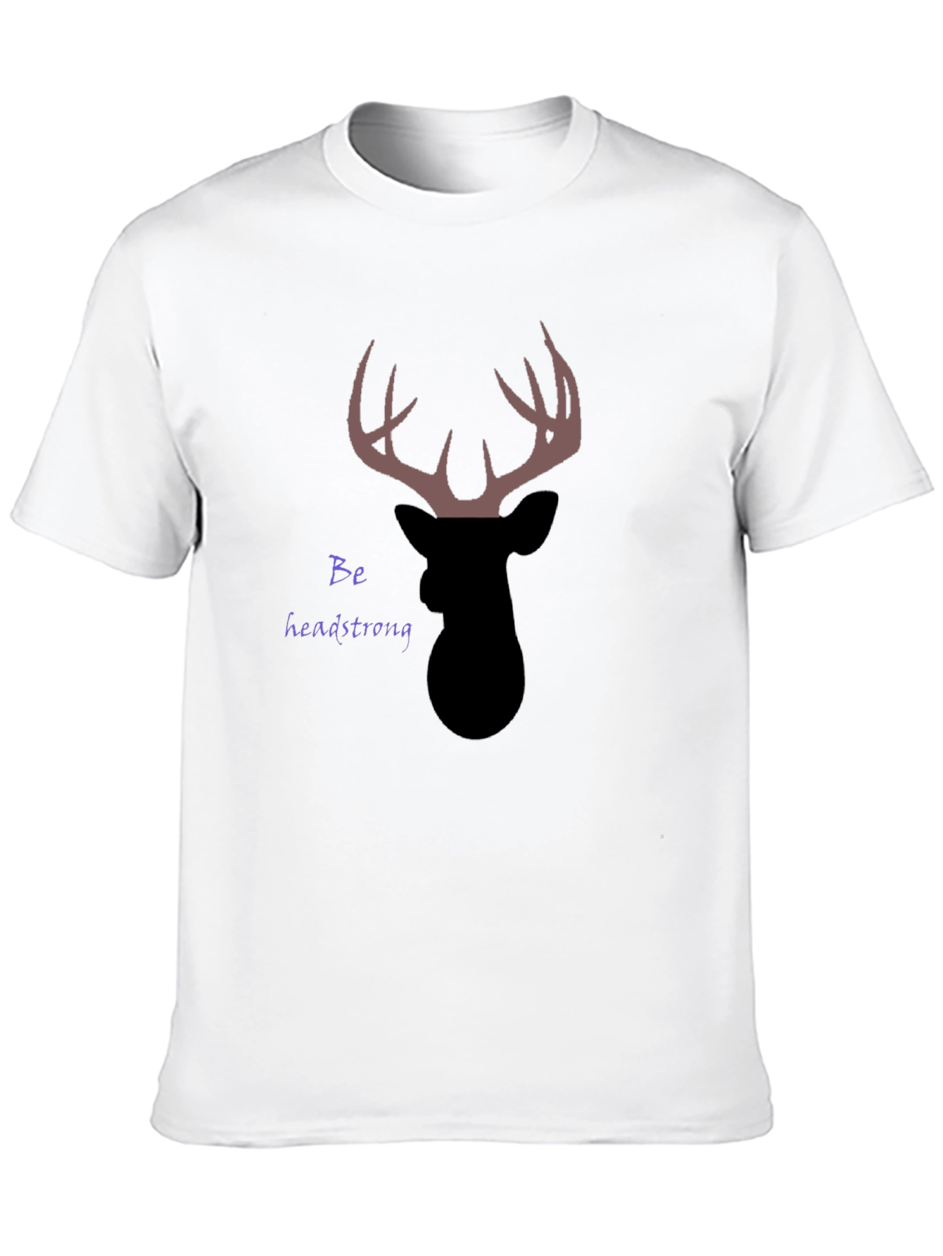 Headstrong Deer Graphic T-Shirt - Black