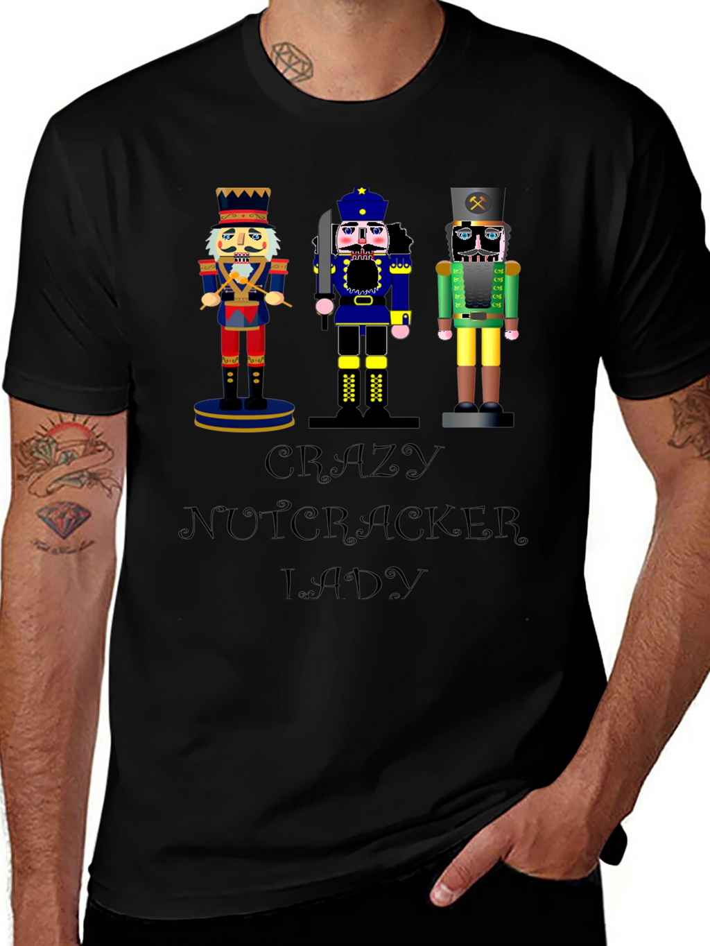 Nutcracker Lady Black T-Shirt