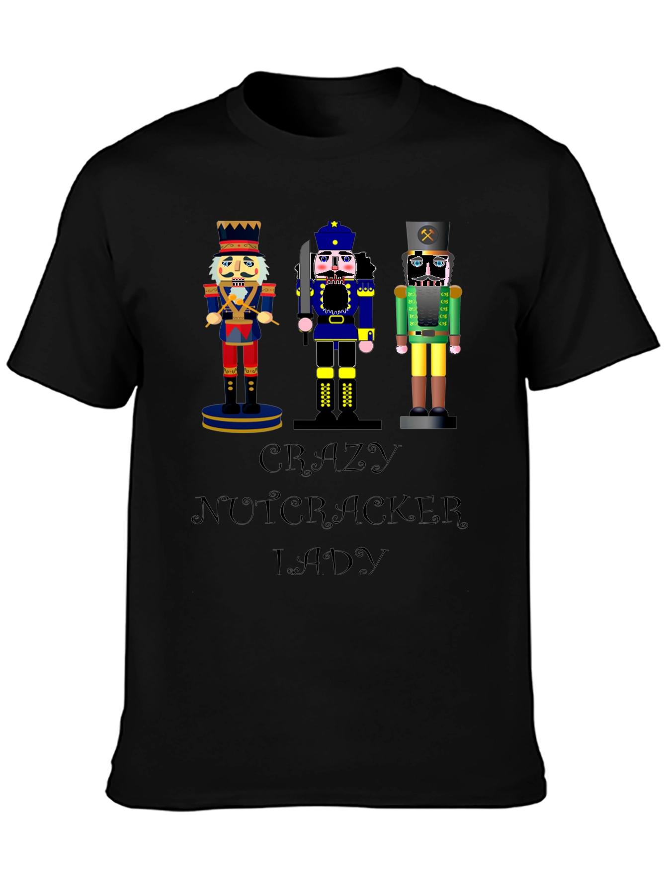Nutcracker Lady Black T-Shirt