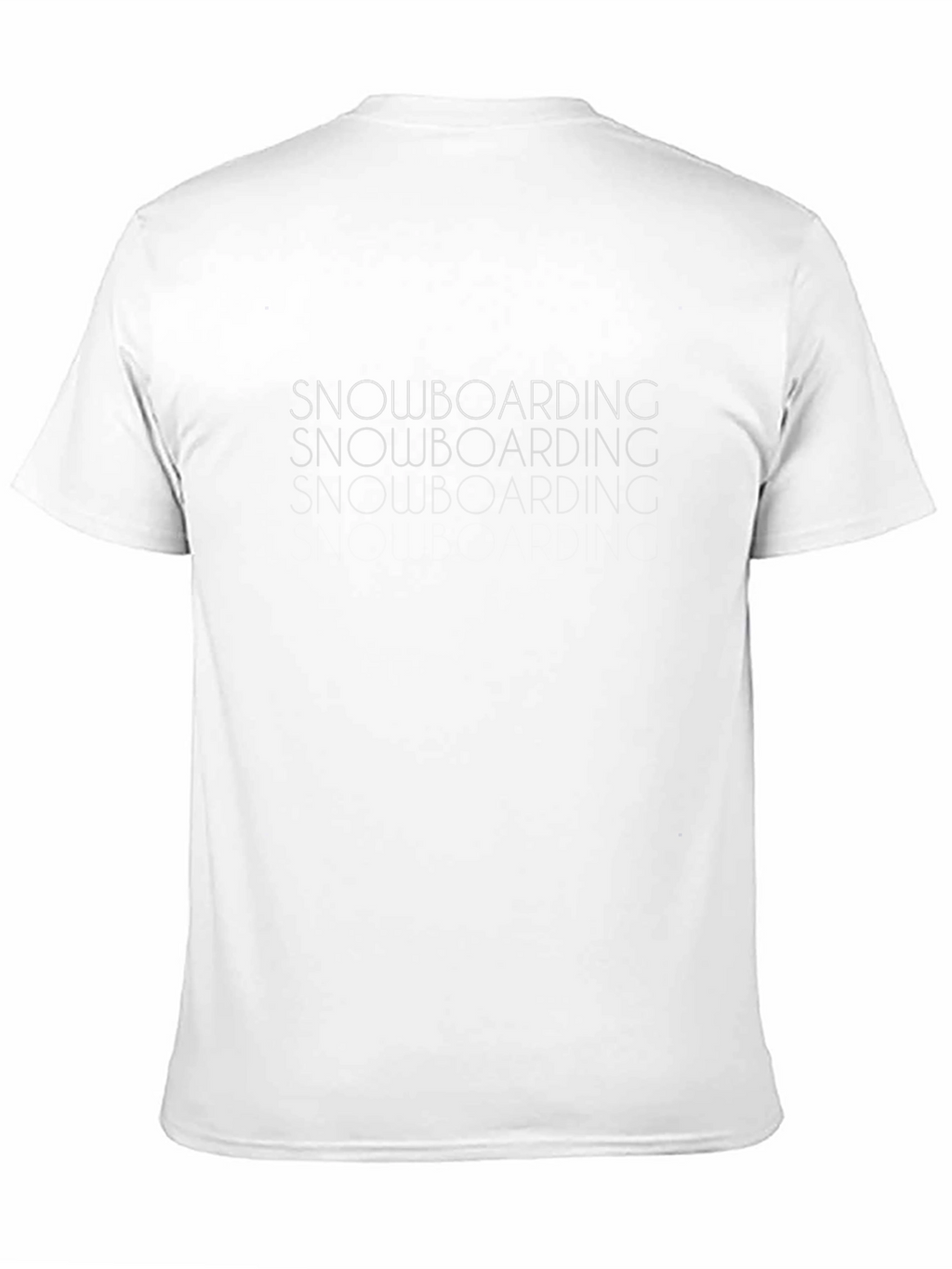 Snowboarding Graphic Tee | Black Crew Neck T-Shirt