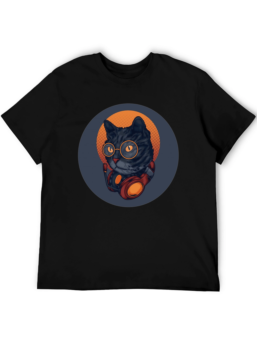 Cool Cat Tee: Retro DJ Style