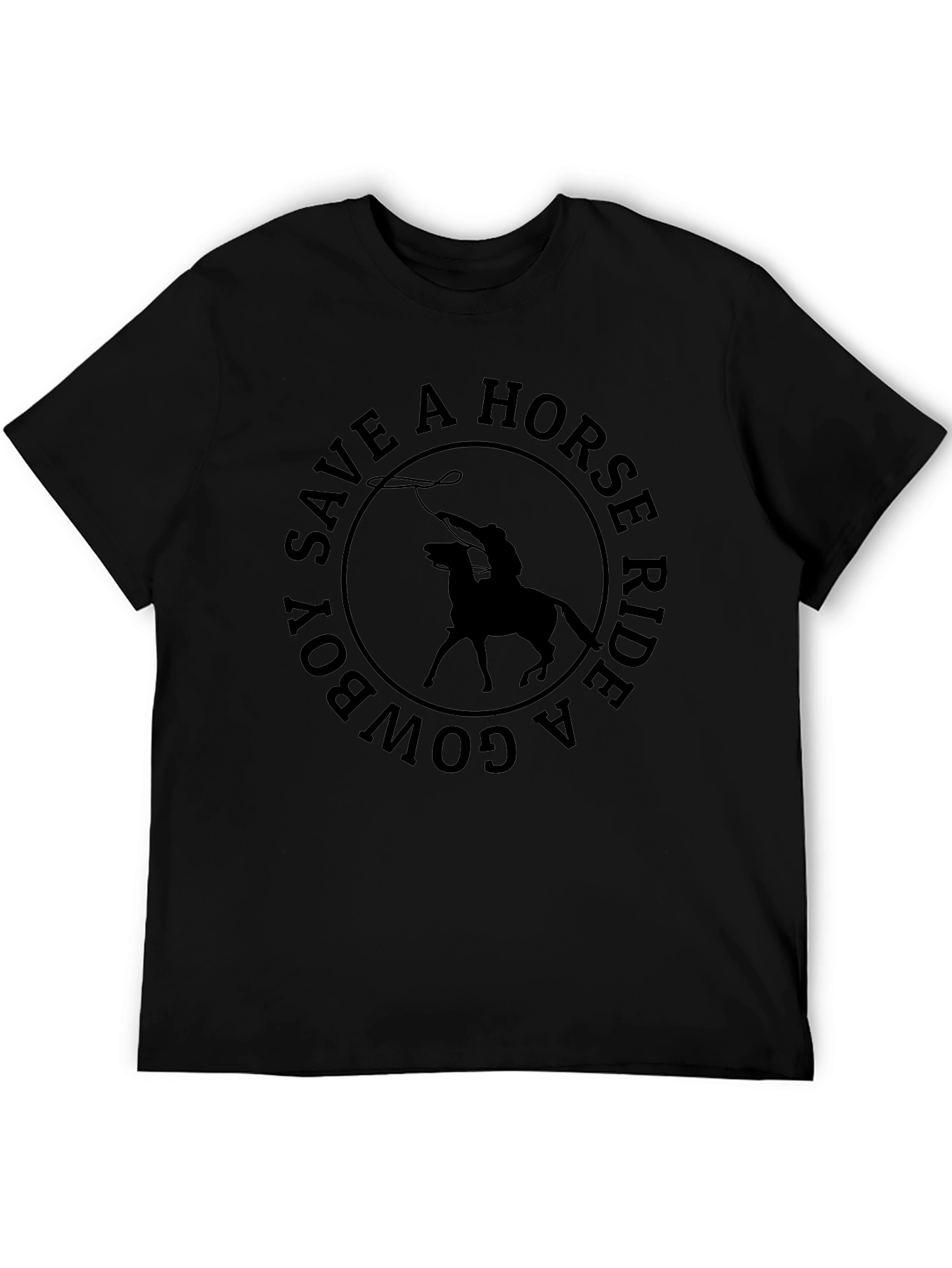 Save a Horse Ride a Cowboy Graphic T-Shirt