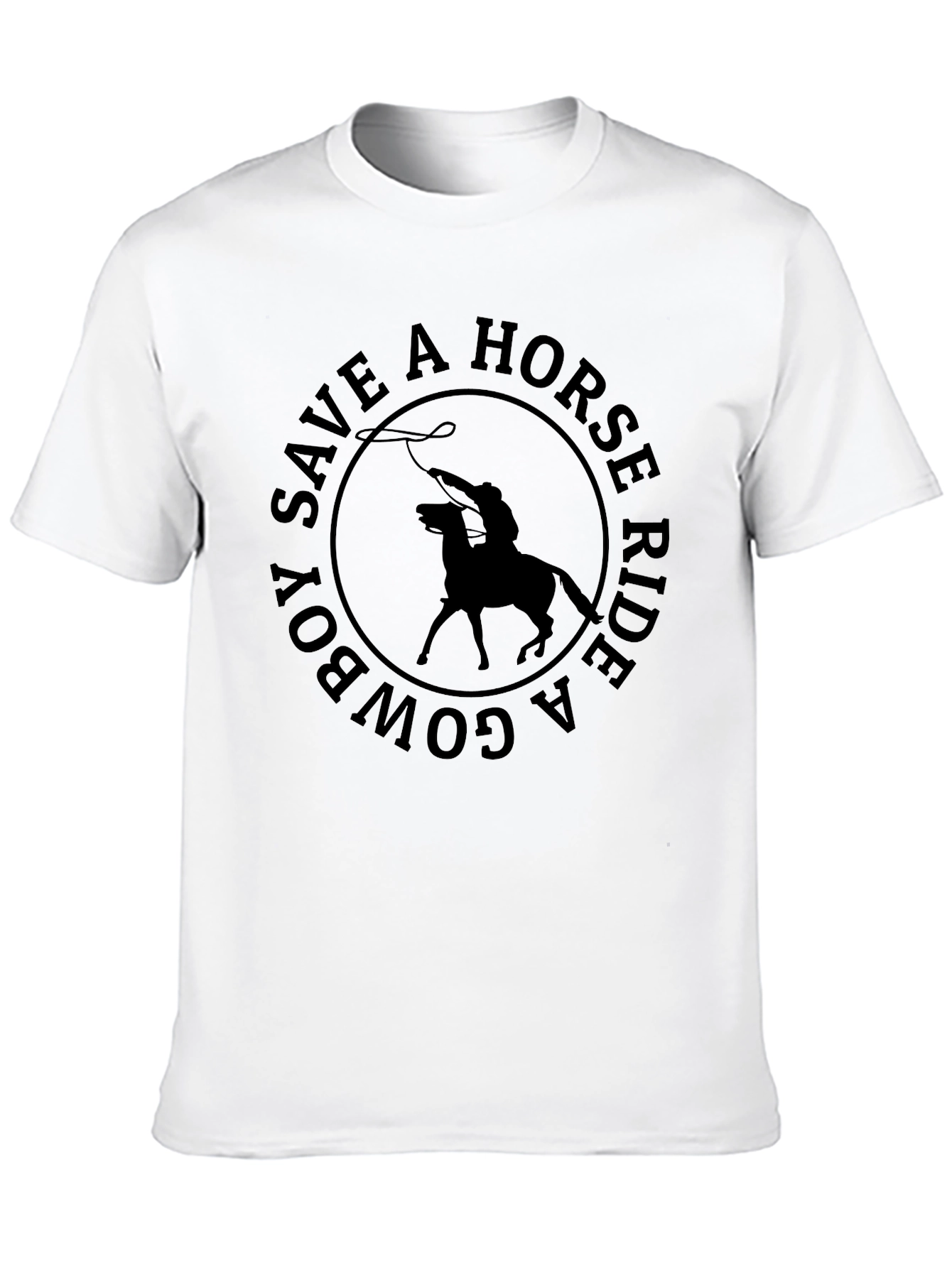 Save a Horse Ride a Cowboy Graphic T-Shirt