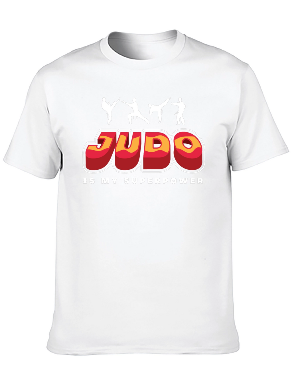 Judo Is My Superpower Black Graphic T-Shirt