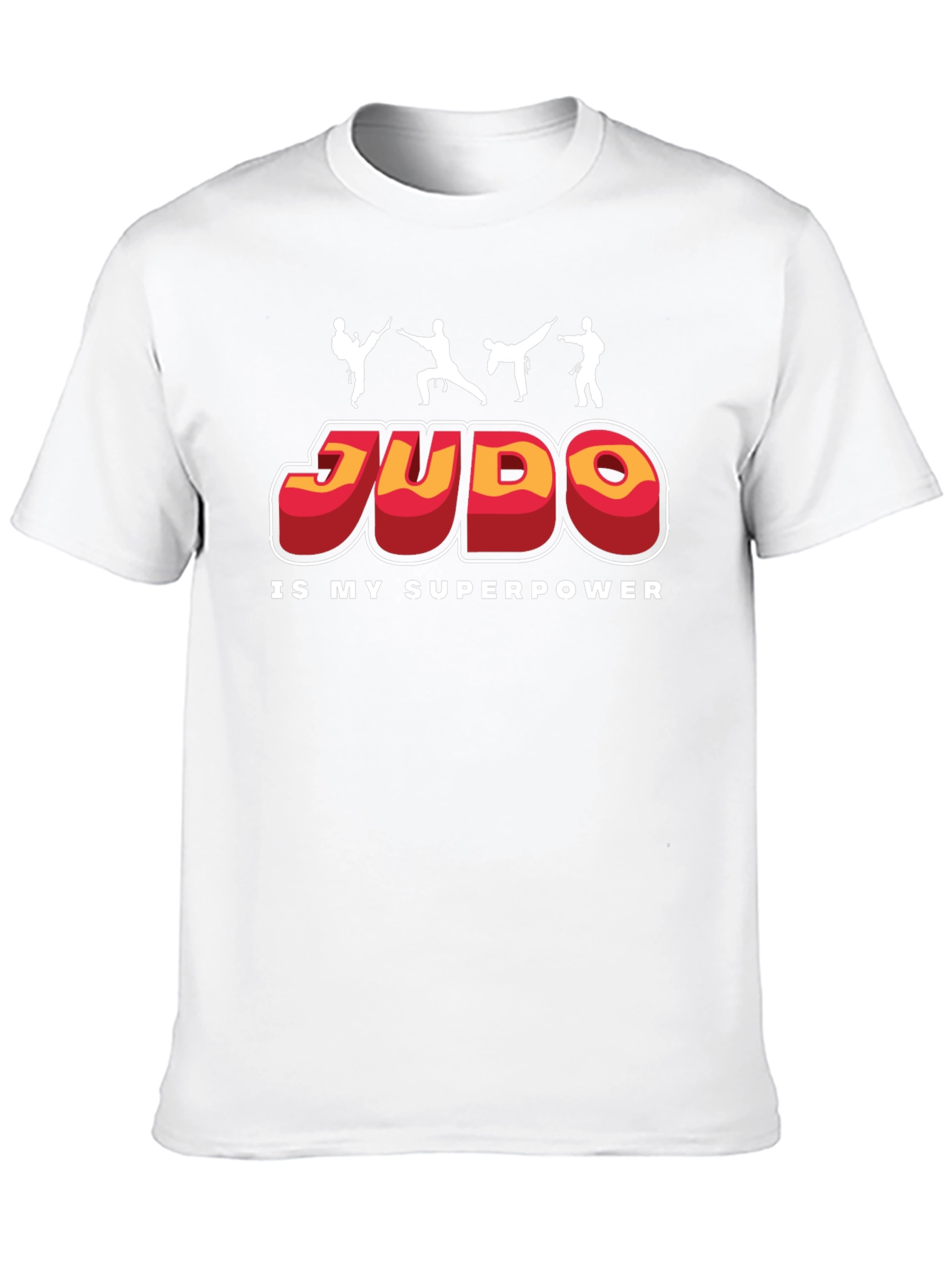 Judo Is My Superpower Black Graphic T-Shirt