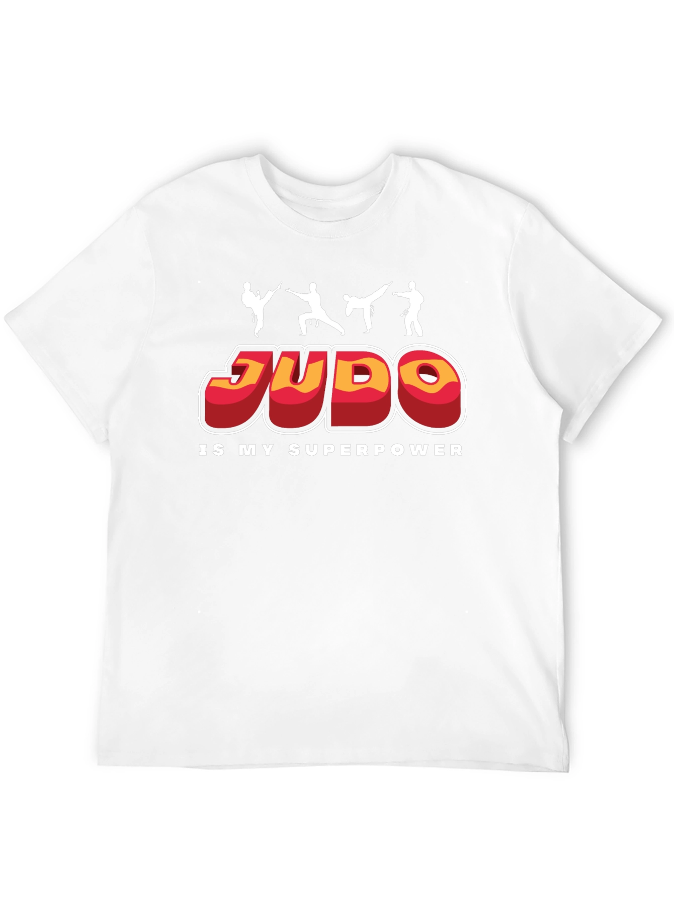 Judo Is My Superpower Black Graphic T-Shirt