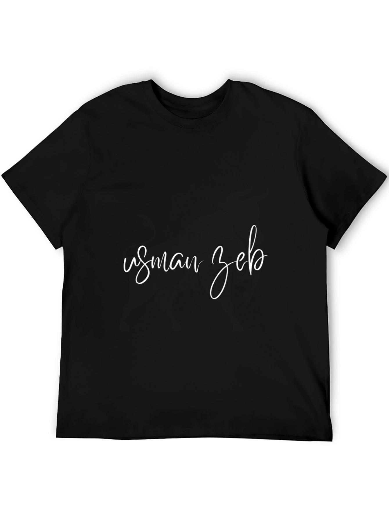 Customizable Black T-Shirt - Add Your Name!