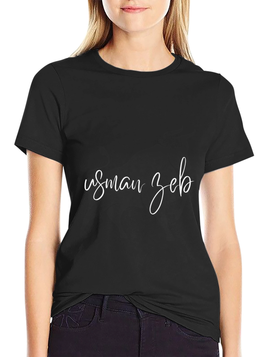 Customizable Black T-Shirt - Add Your Name!