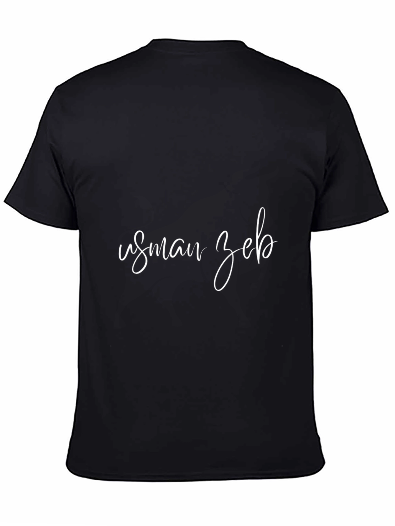 Customizable Black T-Shirt - Add Your Name!