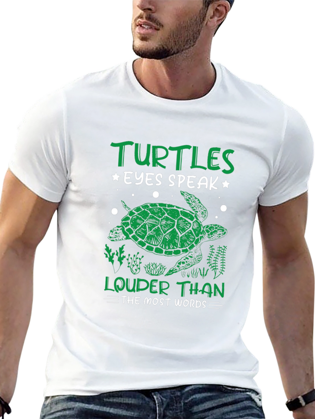 Turtles Eyes Speak Louder Than Words T-Shirt