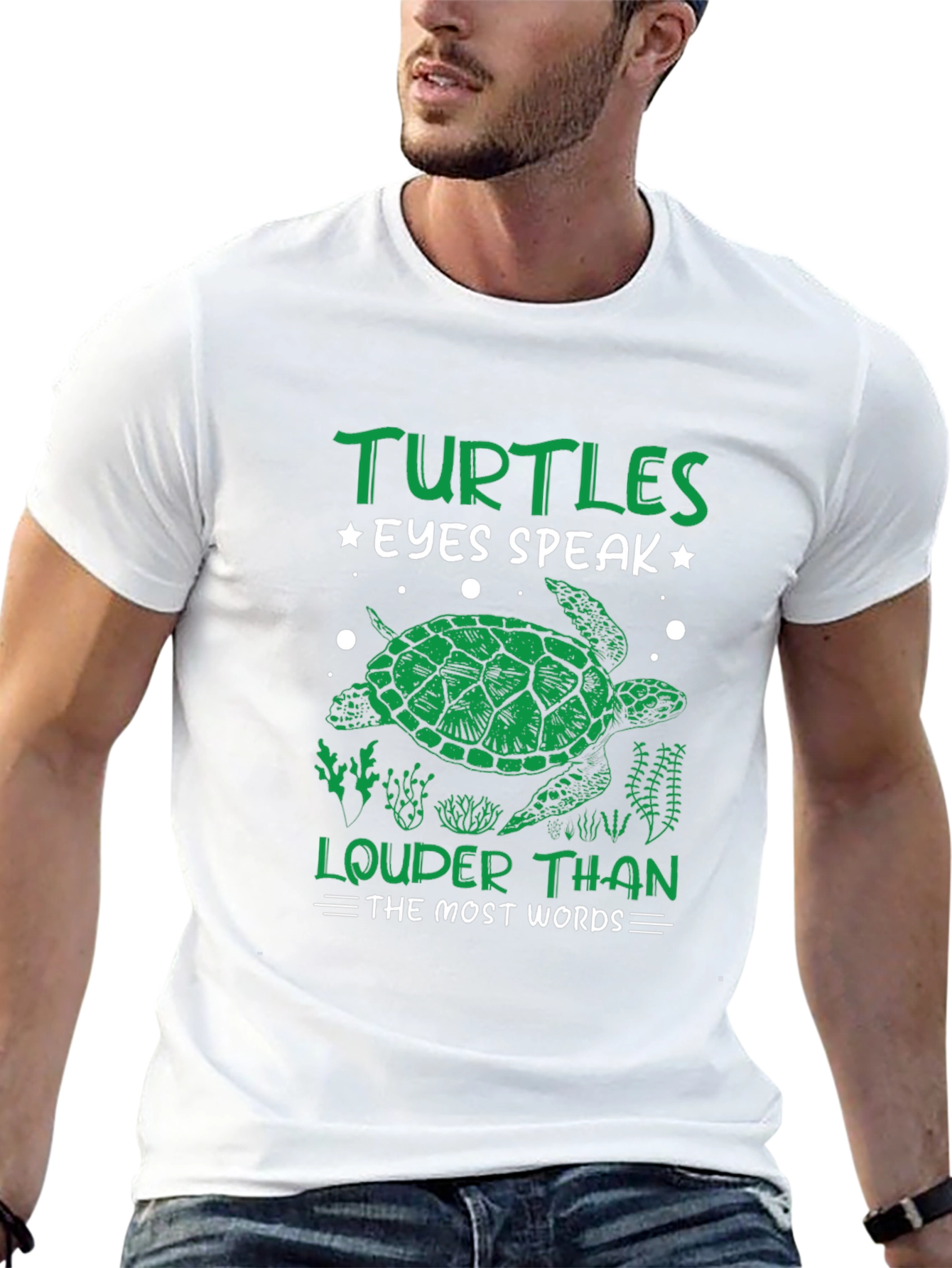 Turtles Eyes Speak Louder Than Words T-Shirt