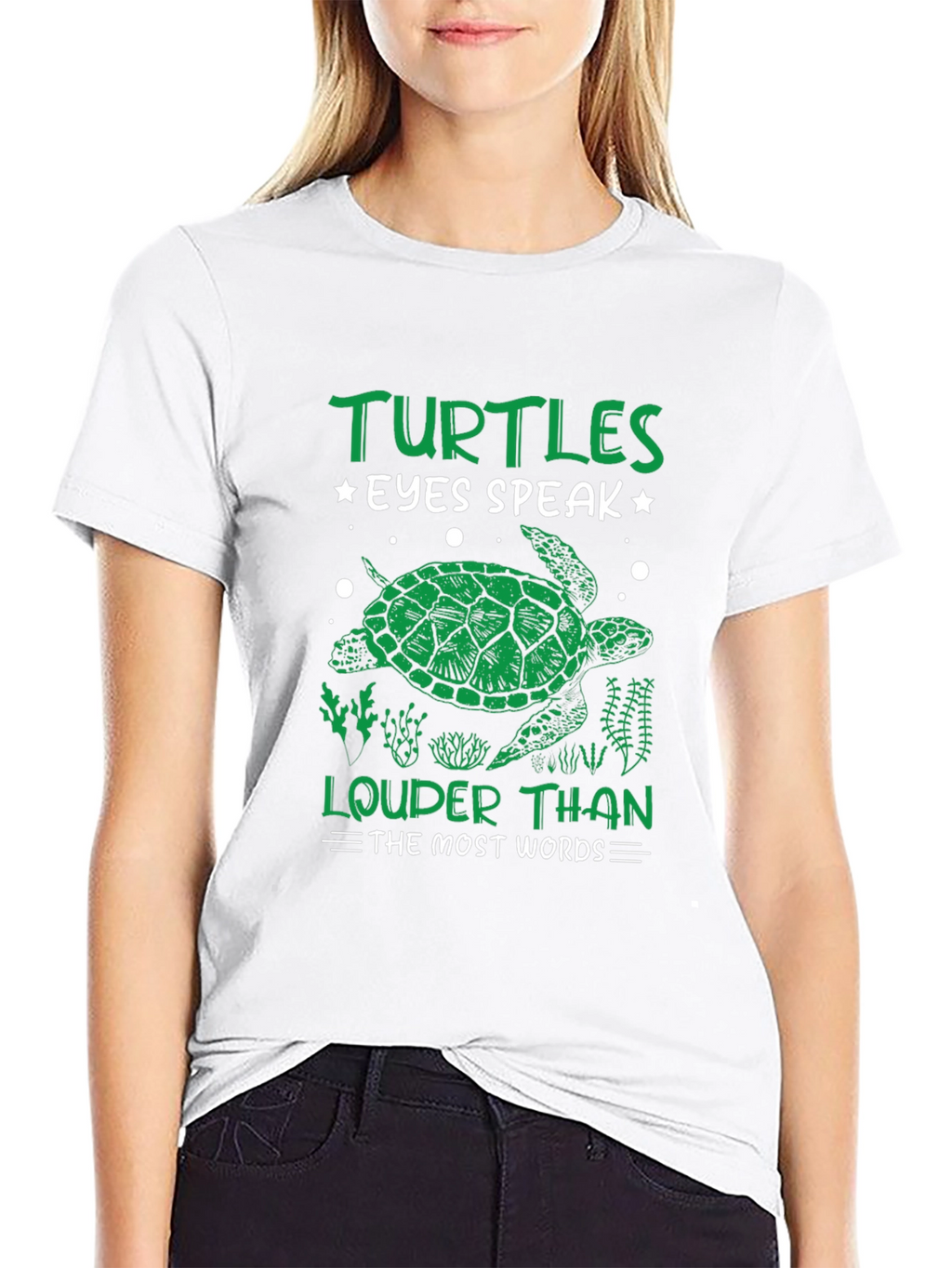 Turtles Eyes Speak Louder Than Words T-Shirt