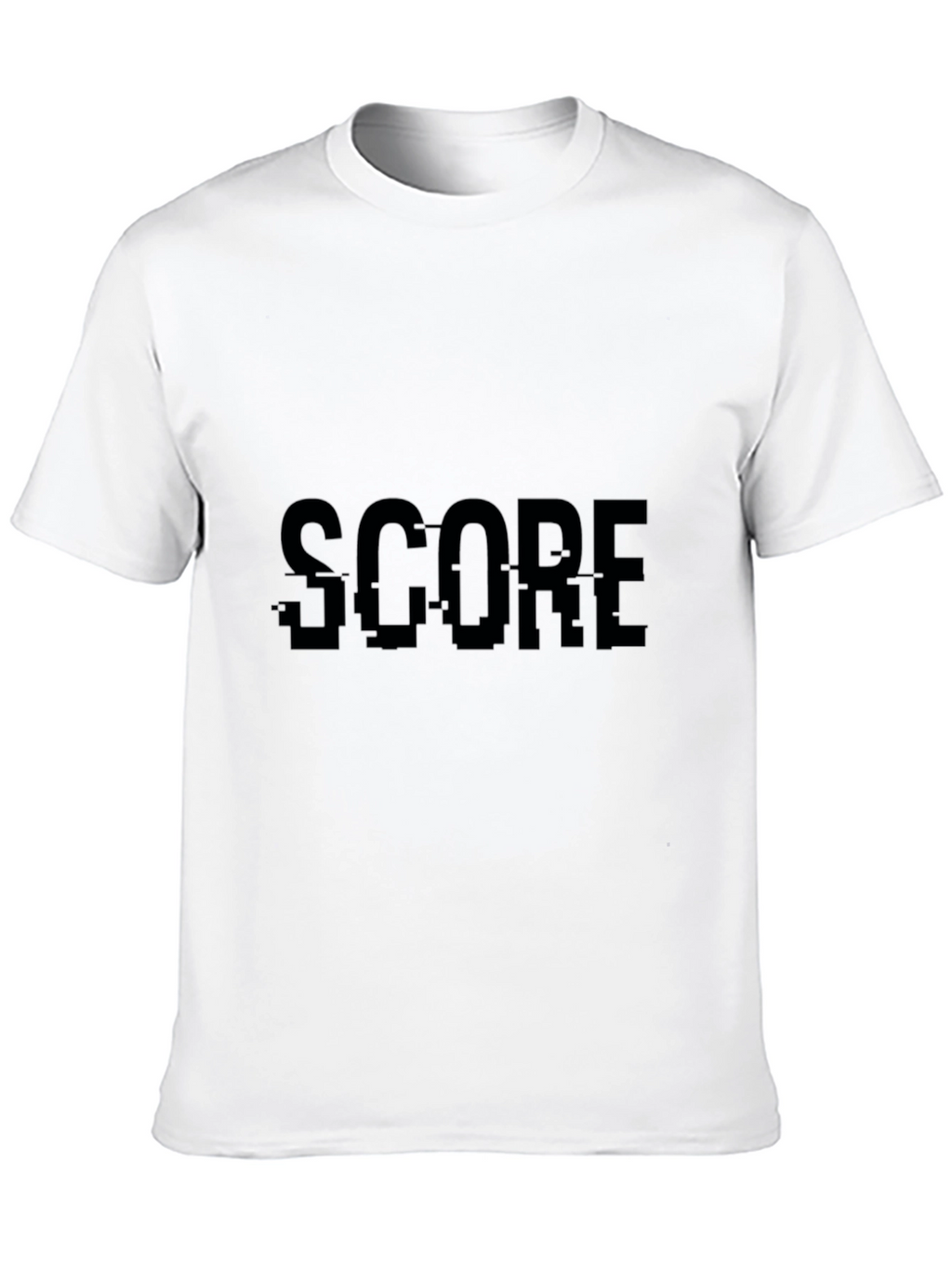 Score Glitch Black T-Shirt