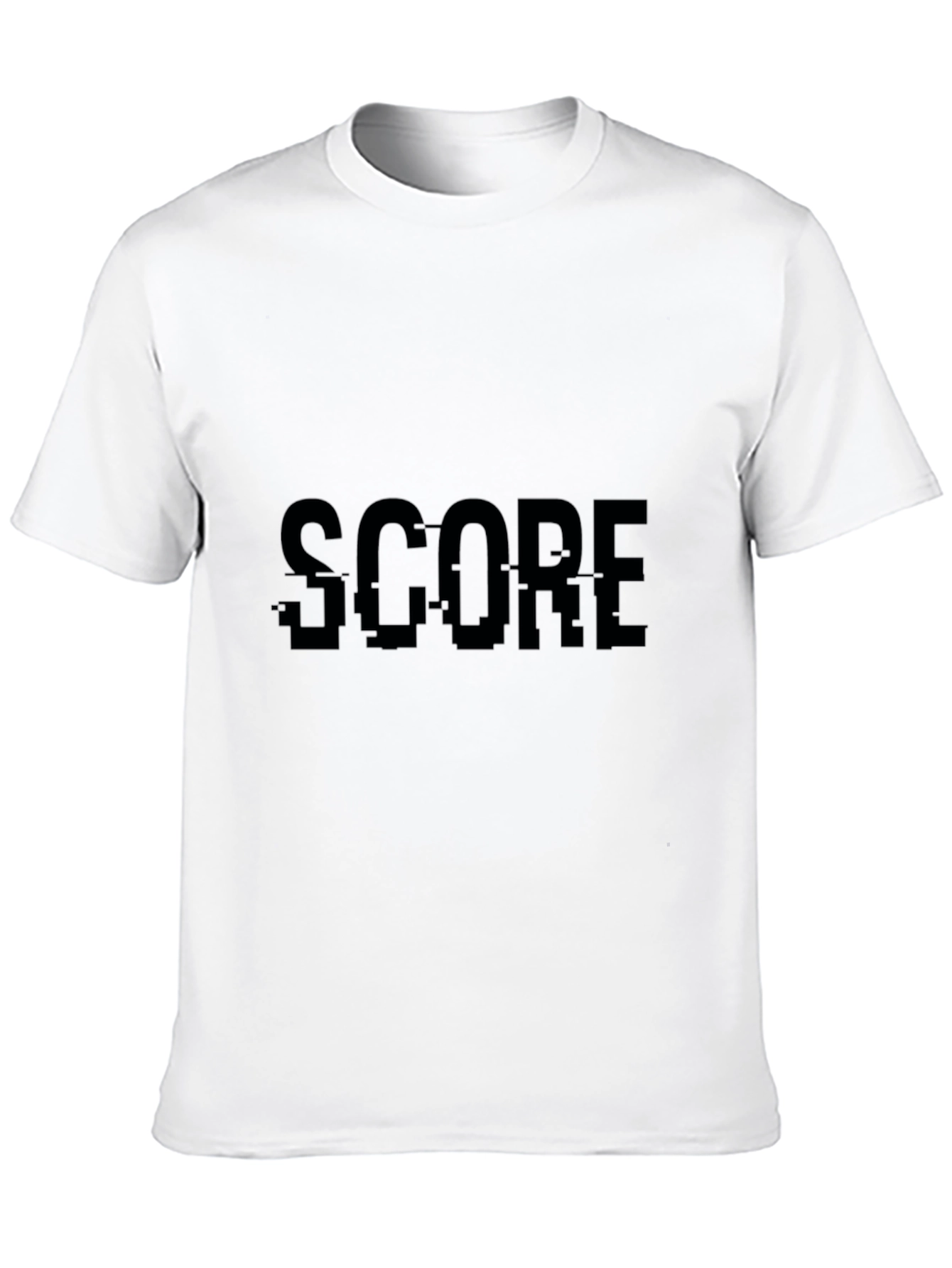 Score Glitch Black T-Shirt