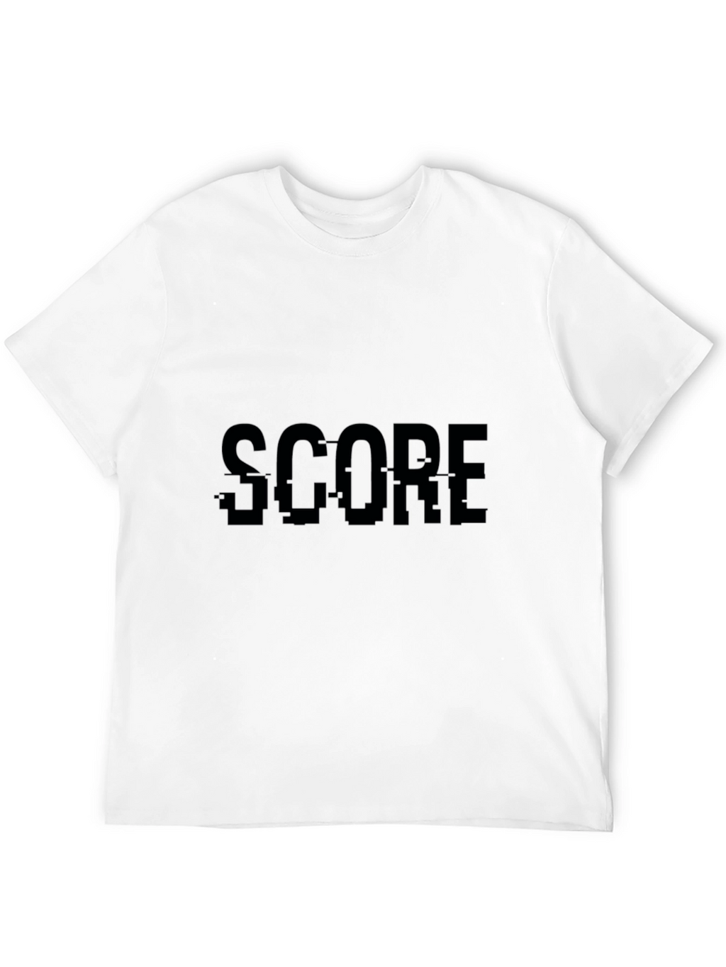 Score Glitch Black T-Shirt