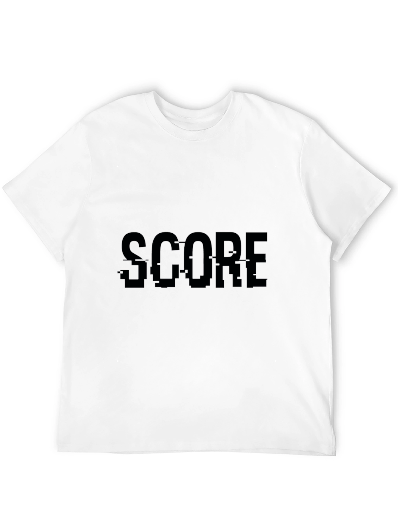 Score Glitch Black T-Shirt