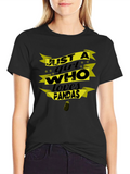 Just a Girl Who Loves Pandas Black T-Shirt