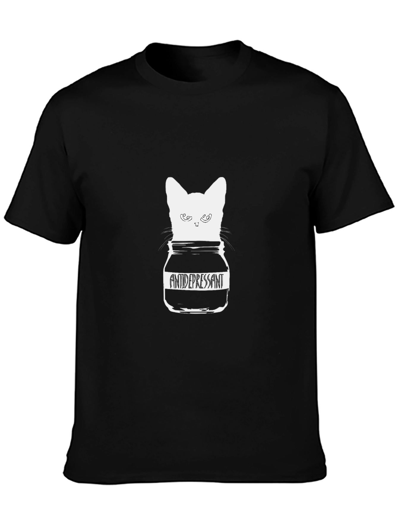 Antidepressant Cat T-Shirt - Funny Graphic Tee