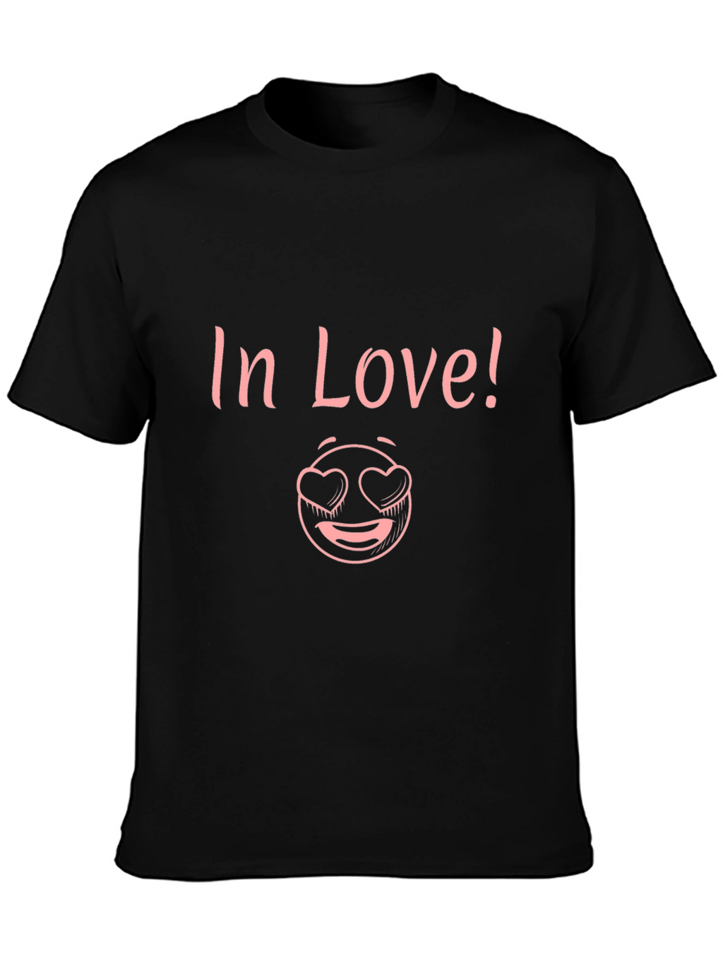 In Love! Graphic T-Shirt - Black Crew Neck Tee