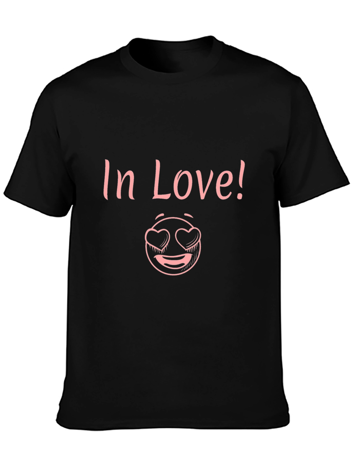 In Love! Graphic T-Shirt - Black Crew Neck Tee