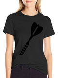 Dart Graphic Black Tee - Casual Comfort
